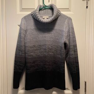 Grey to Black cowlneck sweater